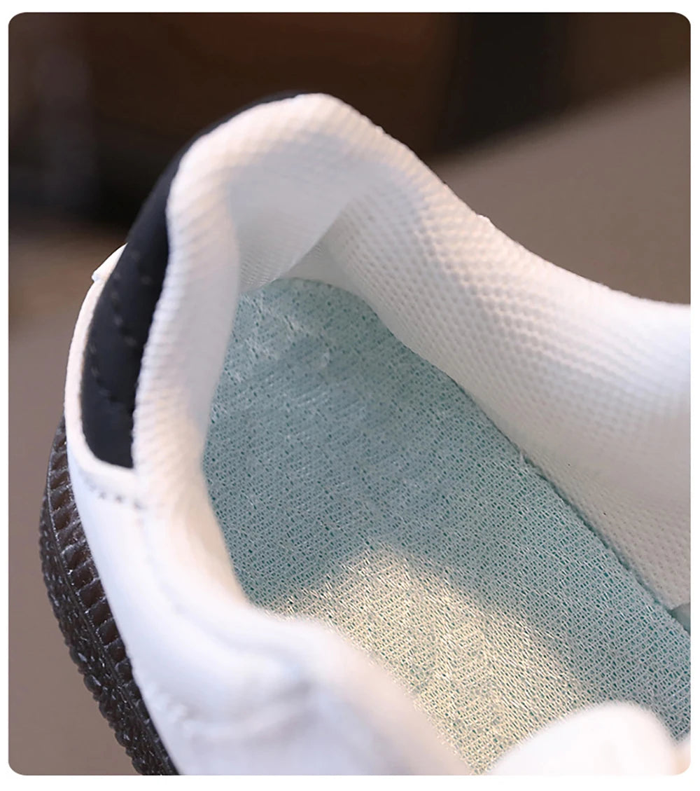 Zapatillas deportivas de moda para niños, de piel sintética, ergonómicas, con suela blanda, tenis para niño y niña.