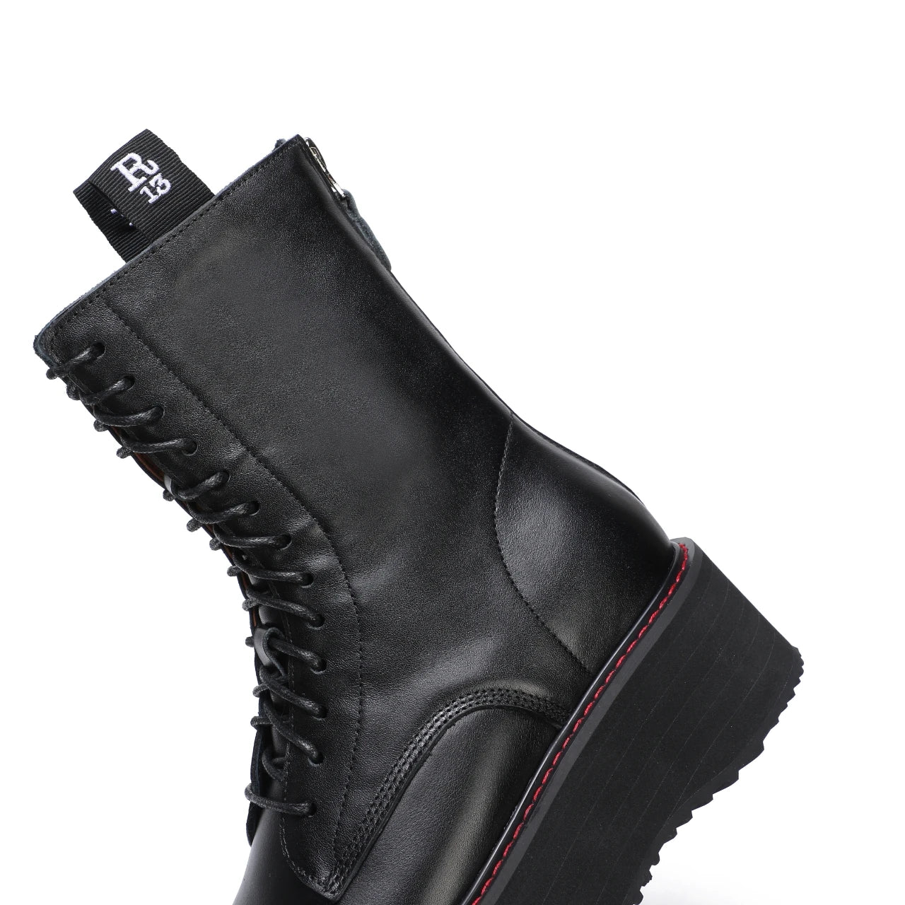 Botas de mujer de nuevo estilo con suela gruesa y cremallera trasera con cordones ajustables