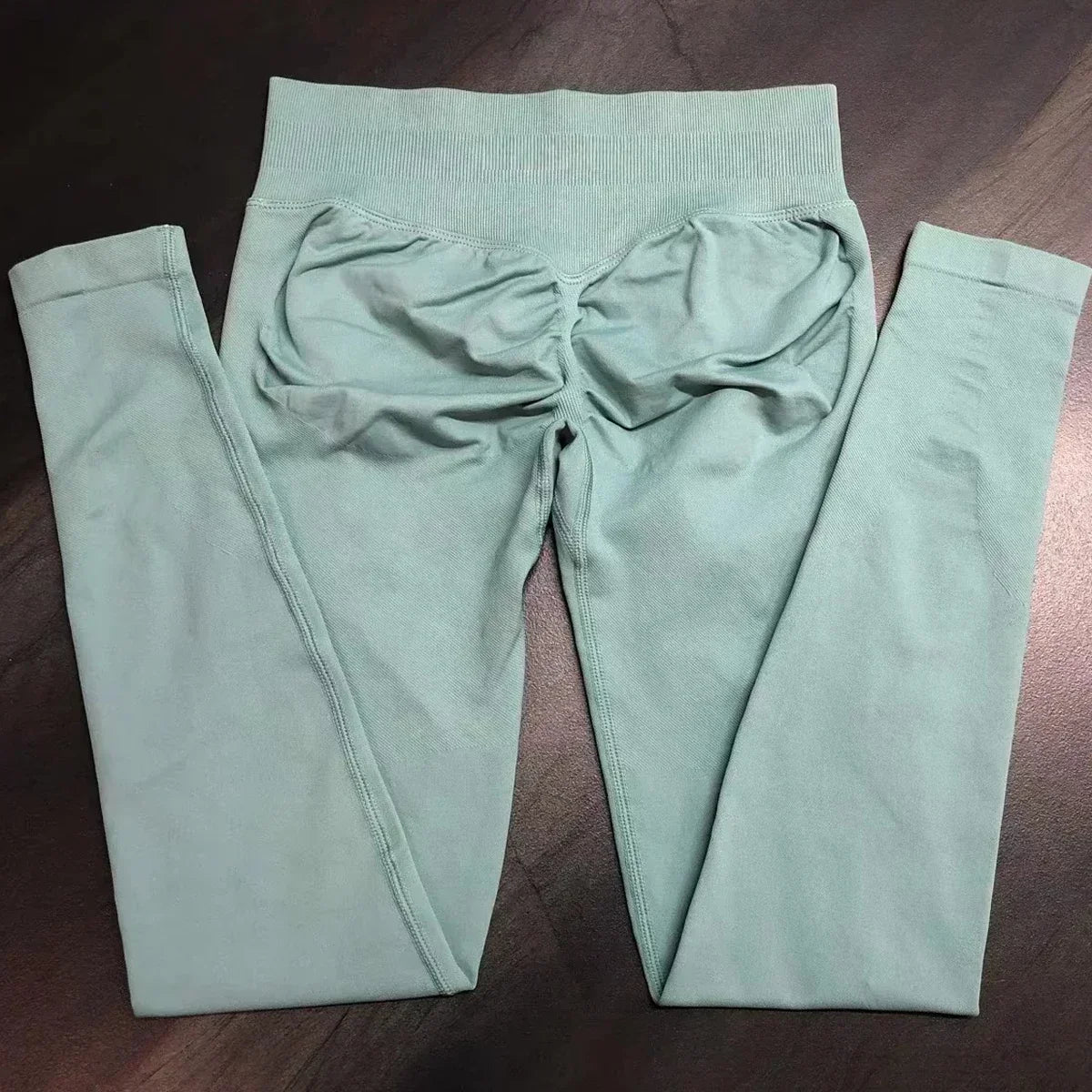 Leggings deportivas sin logo para mujer, efecto push-up, cintura baja, sin costuras, para gimnasio, yoga y entrenamiento.