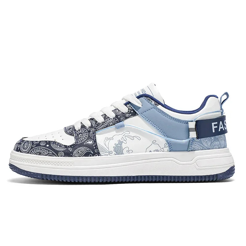 Zapatos de tabla deportivos informales para hombre, transpirables, de caña baja, versátiles, de moda, para verano 2025, para suelo de cemento, planos y con cordones.
