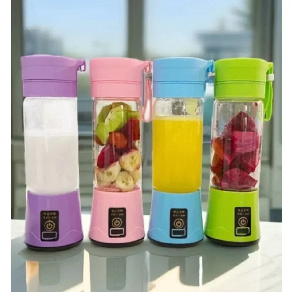 Mini licuadora portátil recargable por USB (2025), 380 ml, para batidos de mano, taza de viaje para batidos y jugos para llevar.