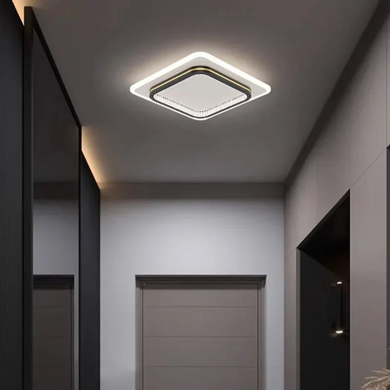 Lámpara de techo LED moderna de lujo para decoración del hogar, lámpara de iluminación para entrada, pasillo, dormitorio, sala de estar, iluminación interior