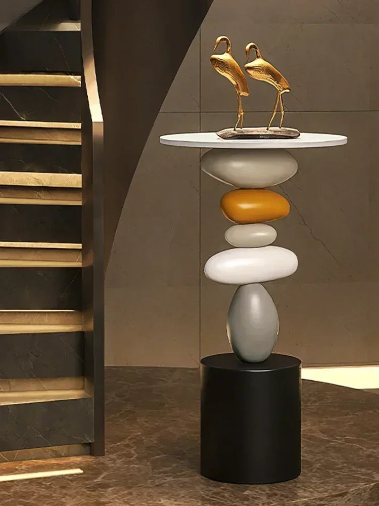 Decoración del hogar, arte creativo, estatua, mesa auxiliar, decoración de piso, estilo simple, sala de estar, adorno de piso grande, mesa de centro pequeña, mesa de té