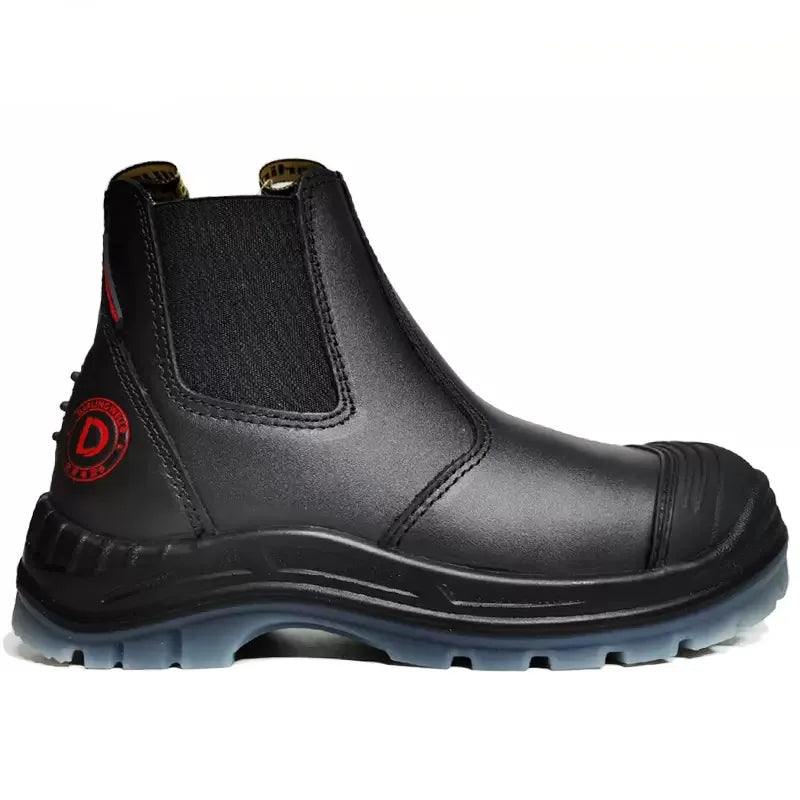 ROCKROOSTER Zapatos de senderismo para hombre, botas de caza impermeables, zapatos de seguridad de cuero, botines tácticos, zapatos de trabajo, zapatillas deportivas con punta de acero