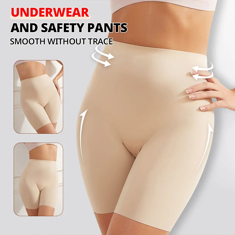 Pantalones cortos de seguridad de cintura alta Flarixa, antirozaduras, ropa interior tipo bóxer, ropa interior protectora para debajo de los vestidos, pantalones de ciclismo