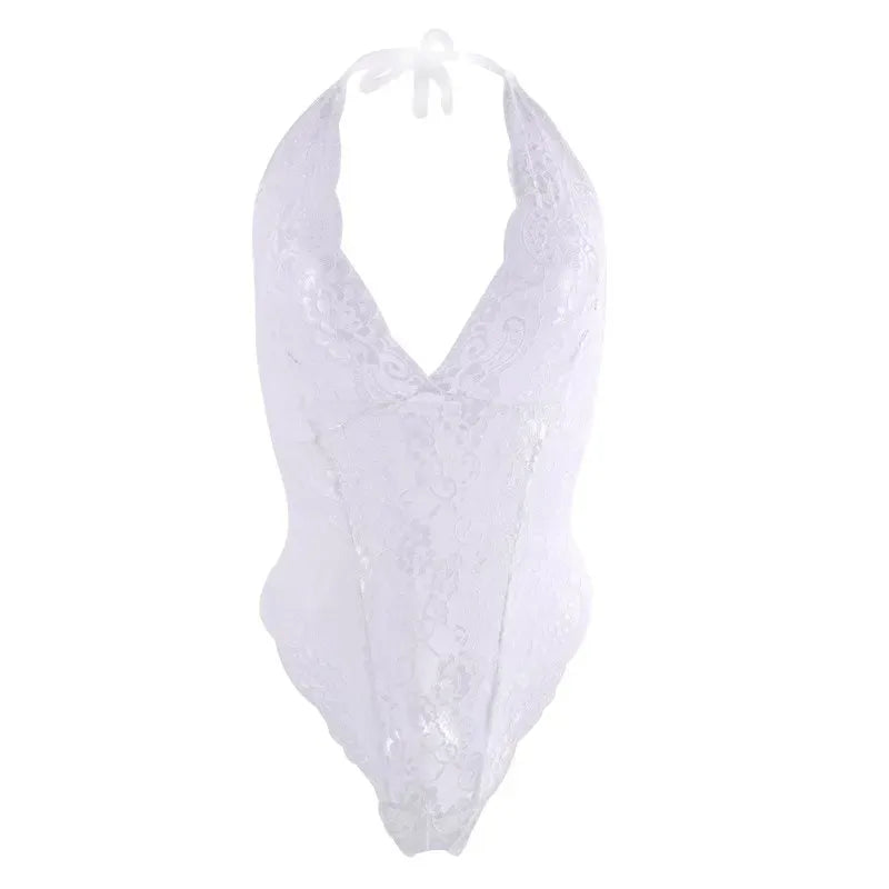 Lencería sexy, camisola ajustada de encaje, mono de corte abierto y hueco, látex, sexy, para mujer, fetiche, llamada de la noche, disfraz sexy para mujer, tienda erótica