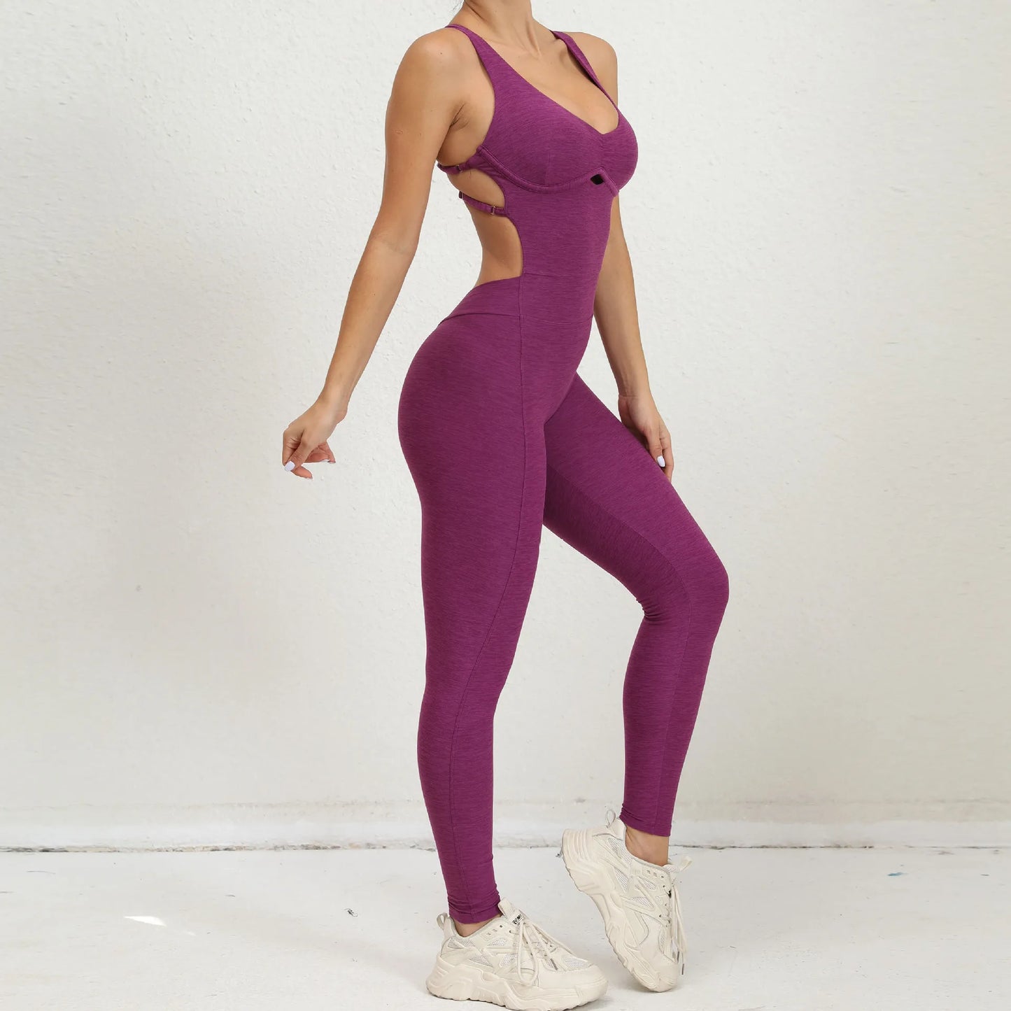Women Gym Jumpsuit Female Yoga Set Workout One-piece Suit Women Sports Push Up Yoga Clothes Backless Activewear Fitness Set