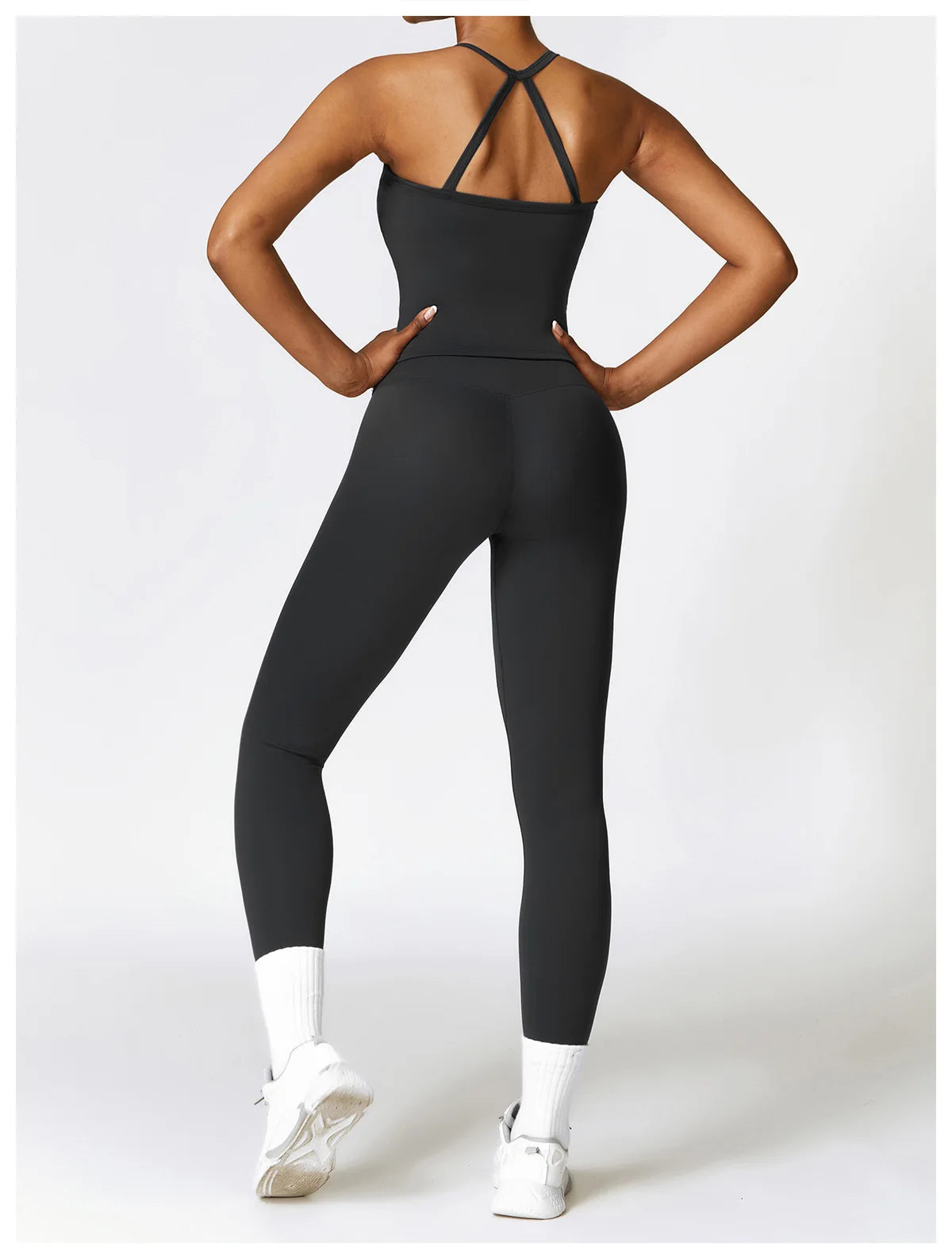 2PCS Seamless Yoga Set Women Workout Set Sportswear Gym Clothing Fitness Long Sleeve Crop Top High Waist Leggings Sports Suits