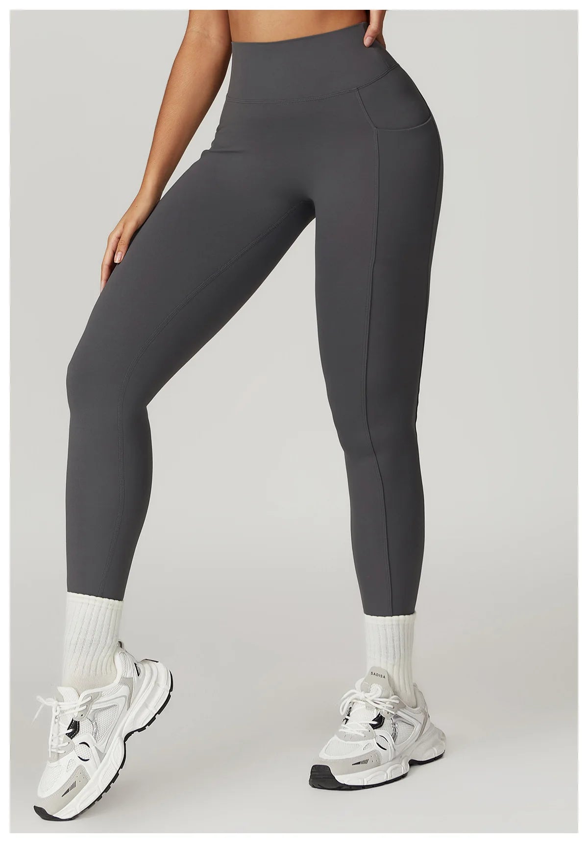 V-shaped Back Yoga Pants High Waist Leggings Gym Workout Tights Sport Women Fitness Female Legging Tummy Control Running Tights