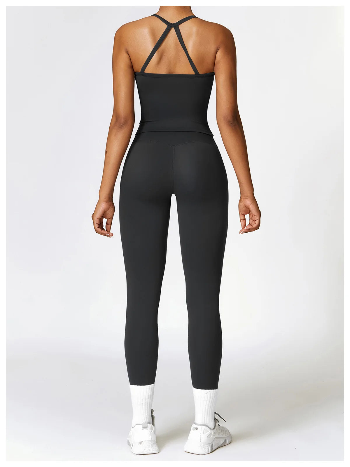 2PCS Seamless Yoga Set Women Workout Set Sportswear Gym Clothing Fitness Long Sleeve Crop Top High Waist Leggings Sports Suits