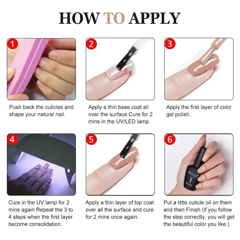 NAILCO 15 ml Capa superior Capa base Gel Imprimación de uñas Removedor de gel Arte de uñas Esmalte semipermanente Esmalte híbrido Suministros para uñas