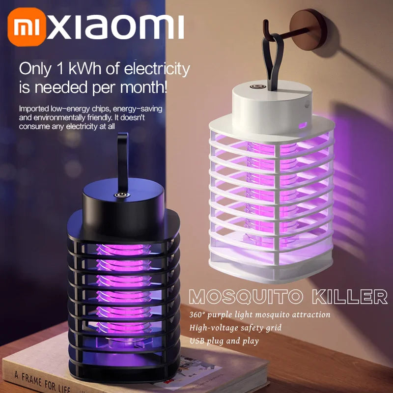 Lámpara antimosquitos Xiaomi, portátil, eléctrica, para moscas, insecticida, recargable por USB, silenciosa, para exteriores