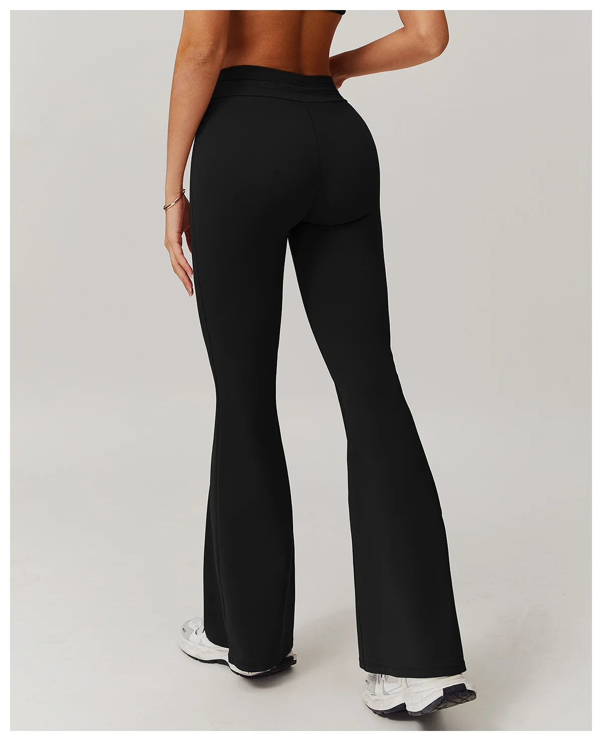 Leggings de yoga de cintura alta, estilo campana, transpirables, pantalones de yoga, para fitness, correr, realzar glúteos, entrenamiento en el gimnasio, ropa deportiva, pantalones de pierna ancha.