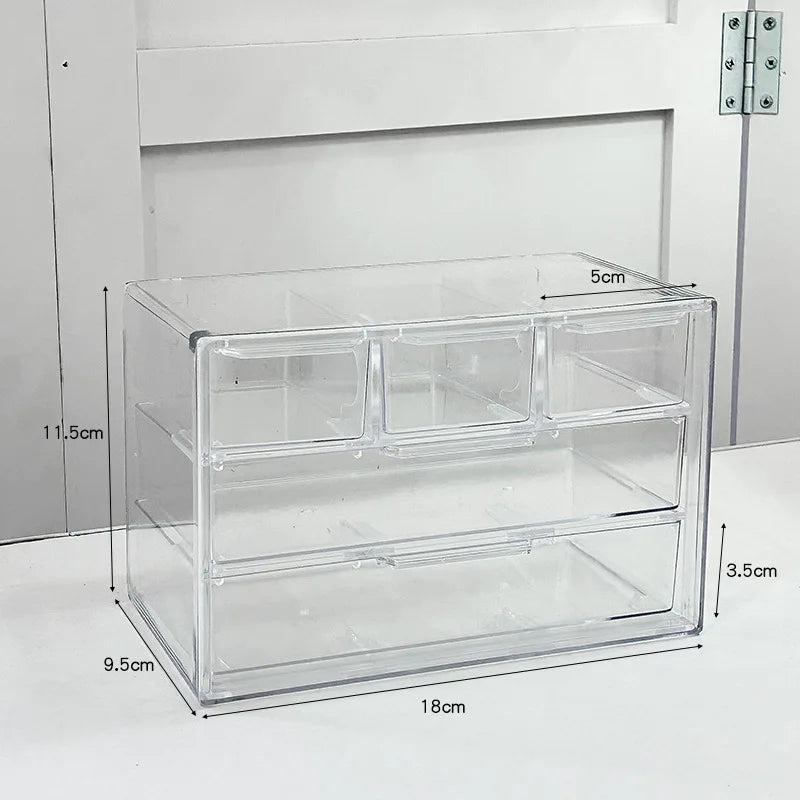 Caja organizadora de cosméticos, caja multifuncional para productos de cuidado de la piel, cosméticos, joyas, maquillaje