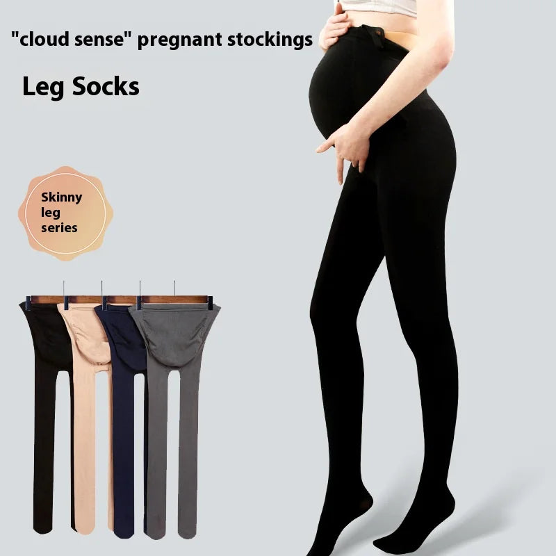 Medias de maternidad de talla grande, ajustables, antienganches, para primavera, otoño y verano, para mujer