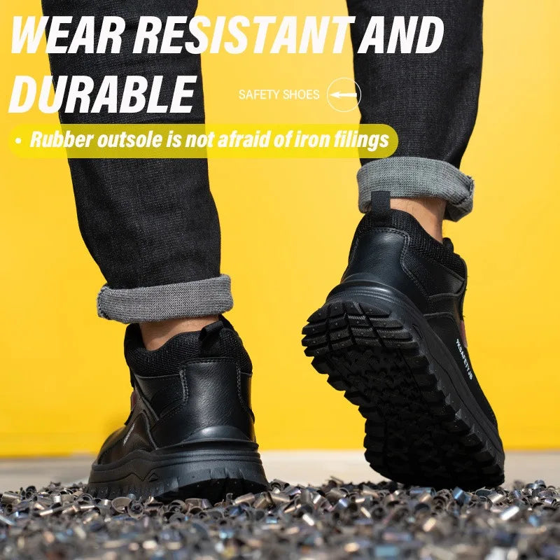 Los nuevos zapatos de seguridad aislantes de 6 kV para hombre son impermeables, antideslizantes, cómodos y transpirables.