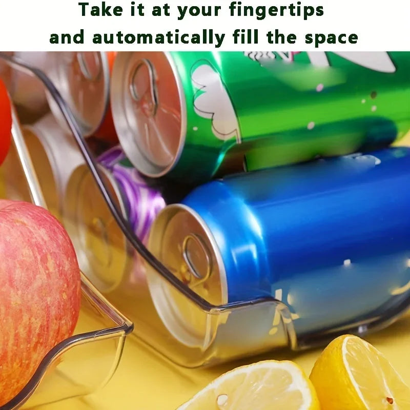 1 pieza de latas de almacenamiento de cocina, latas de refresco, latas de almacenamiento, organizadores de refrigerador y congelador, dispensadores de latas, accesorios de cocina