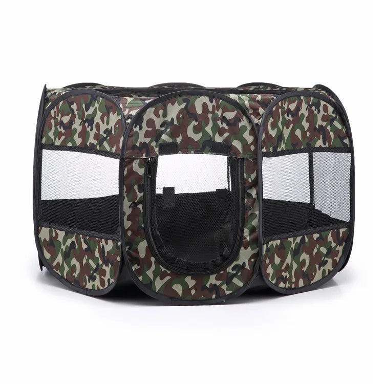 Tienda de campaña portátil y plegable para mascotas, fácil de usar, cerca octogonal, refugio para cachorros, fácil de usar, jaulas grandes para perros y gatos.