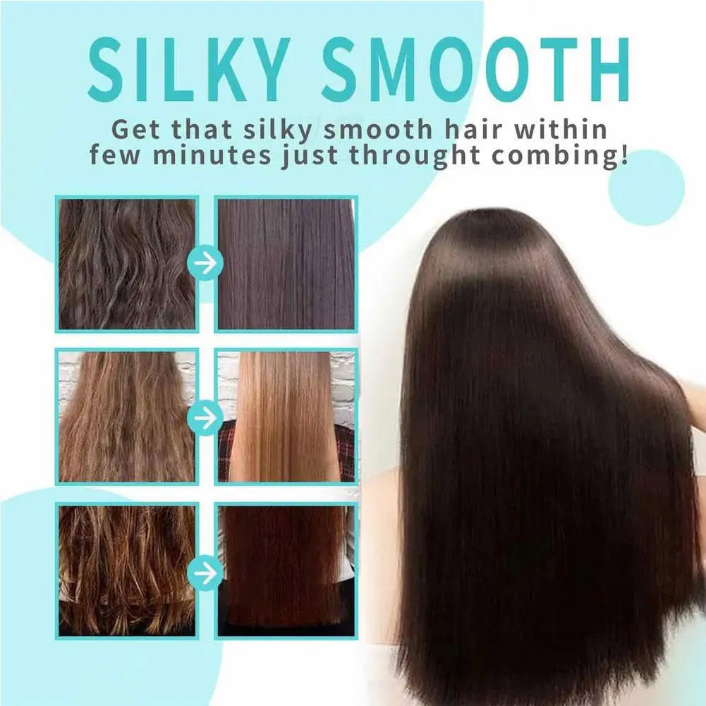 Crema de queratina para alisar el cabello (60 ml), tratamiento profesional para cabello dañado, alisado más rápido, cuidado del cabello rizado, crema correctora con proteínas.
