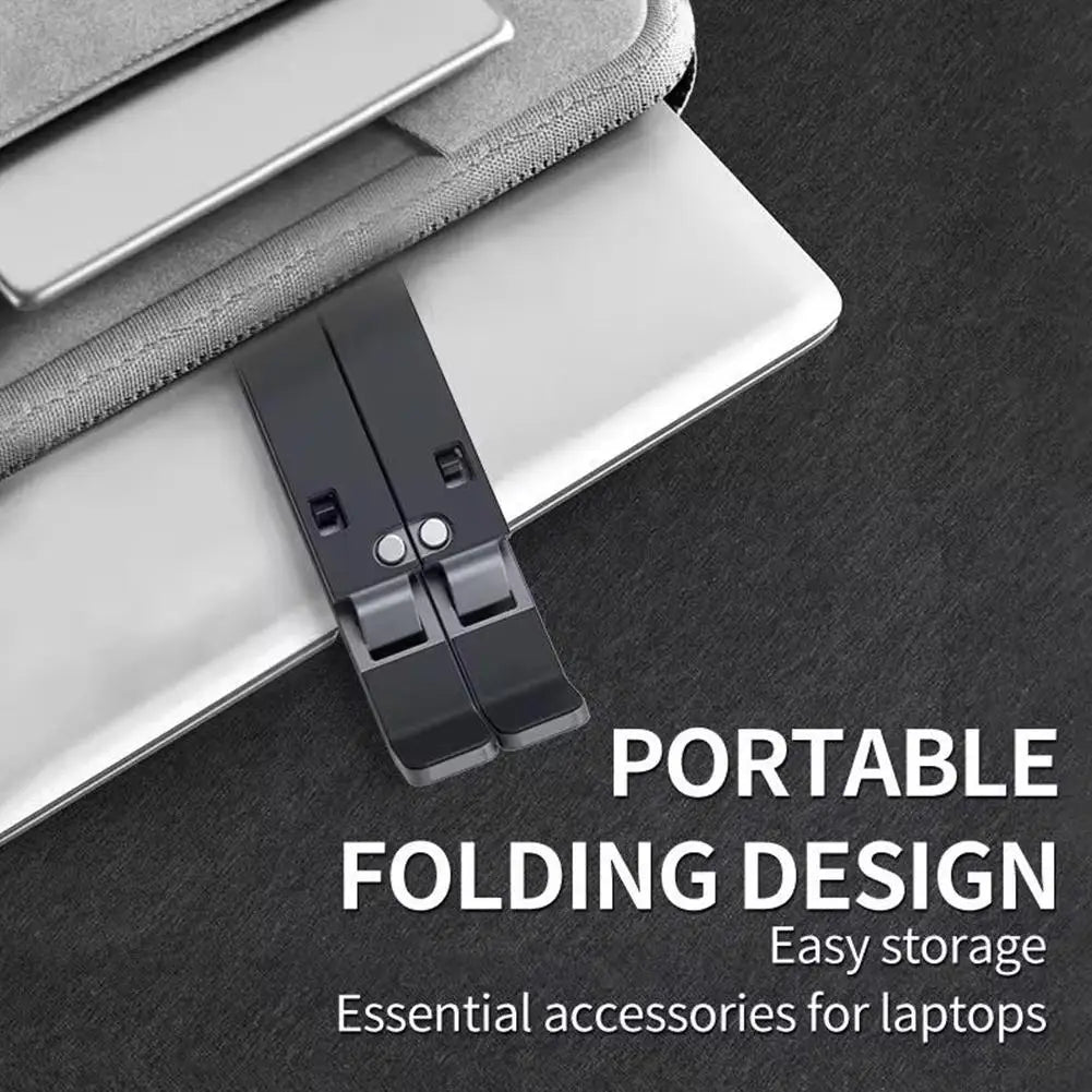 Base de refrigeración de aluminio para portátil con ventiladores: soporte ergonómico ajustable para portátil de 18 pulgadas, soporte plegable para ordenador portátil.