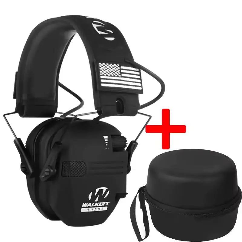 Los protectores auditivos para caza y tiro al aire libre reducen activamente el ruido para proteger la audición y entrenan los auriculares tácticos para fortalecer la voz humana.