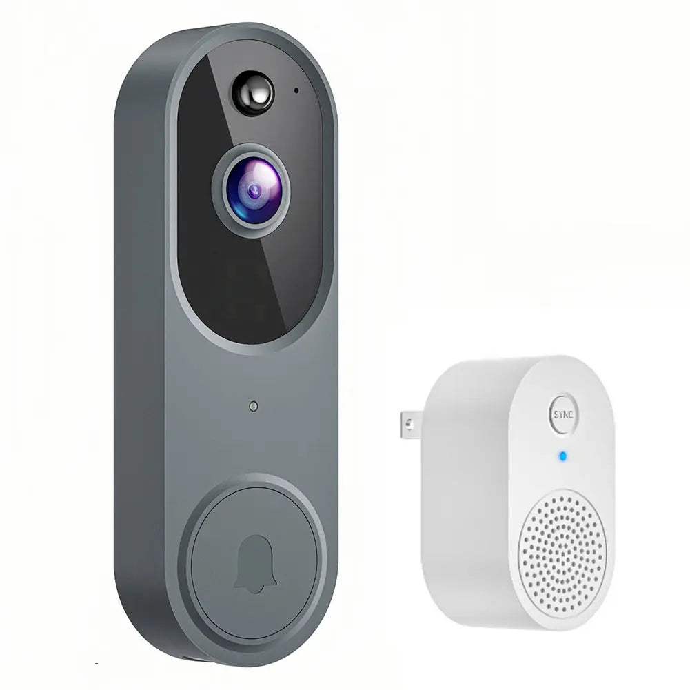 Timbre de puerta inalámbrico con cámara y video de 1080P, timbre inteligente con WiFi, seguridad para el hogar, detección de movimiento, visión nocturna, intercomunicador