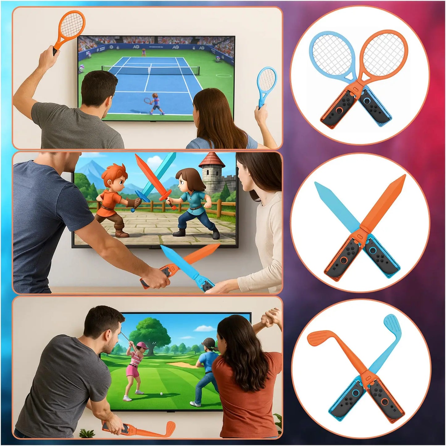 Paquete de accesorios deportivos para Switch