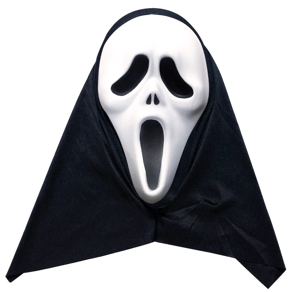 Kids Adult Horror Scary Costume Boys Girls Death Ghostface Dress Halloween Costume Children Ghost Robe Mask Costume