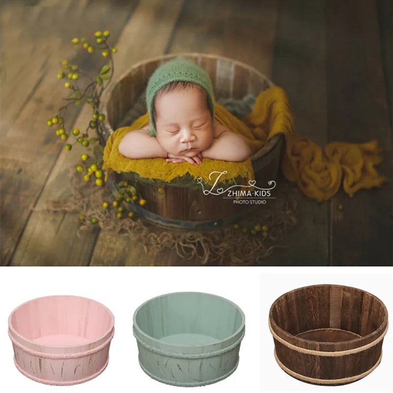 Accesorios para fotografía de recién nacidos, muebles, sesión de fotos para bebés, poses vintage, cama de madera, cestas fotográficas, recuerdos para bebés