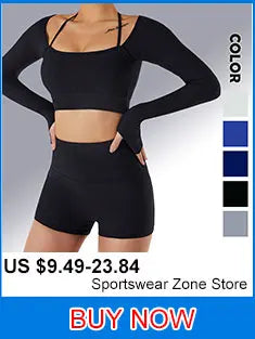 Conjunto deportivo para mujer, top deportivo, leggings de yoga, sujetador deportivo, leggings sin costuras para realce de glúteos.