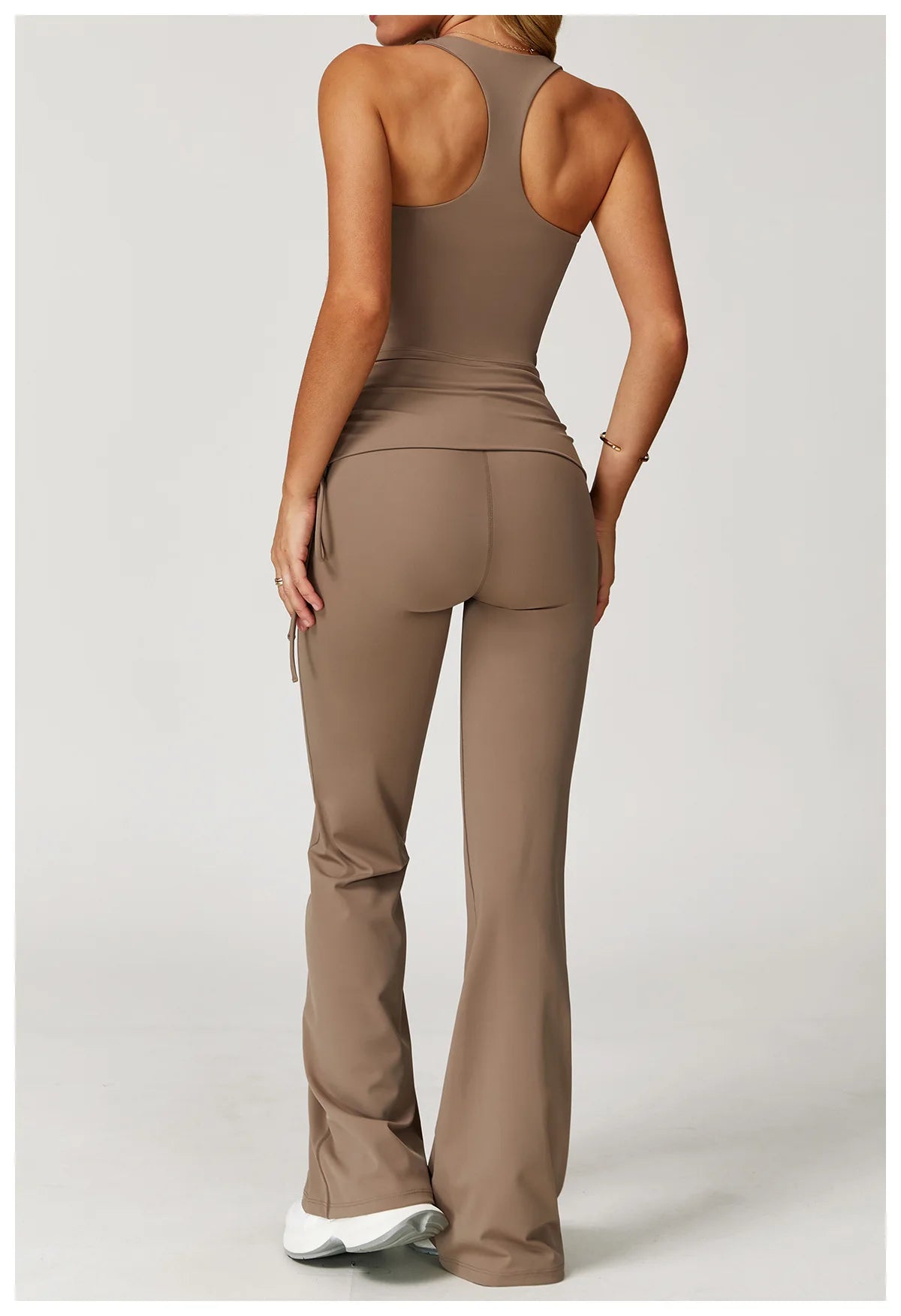 Conjunto de chándal de yoga para mujer, 2 piezas, ropa deportiva para entrenamiento, fitness, gimnasio, leggings de cintura alta, sujetador deportivo, ropa deportiva