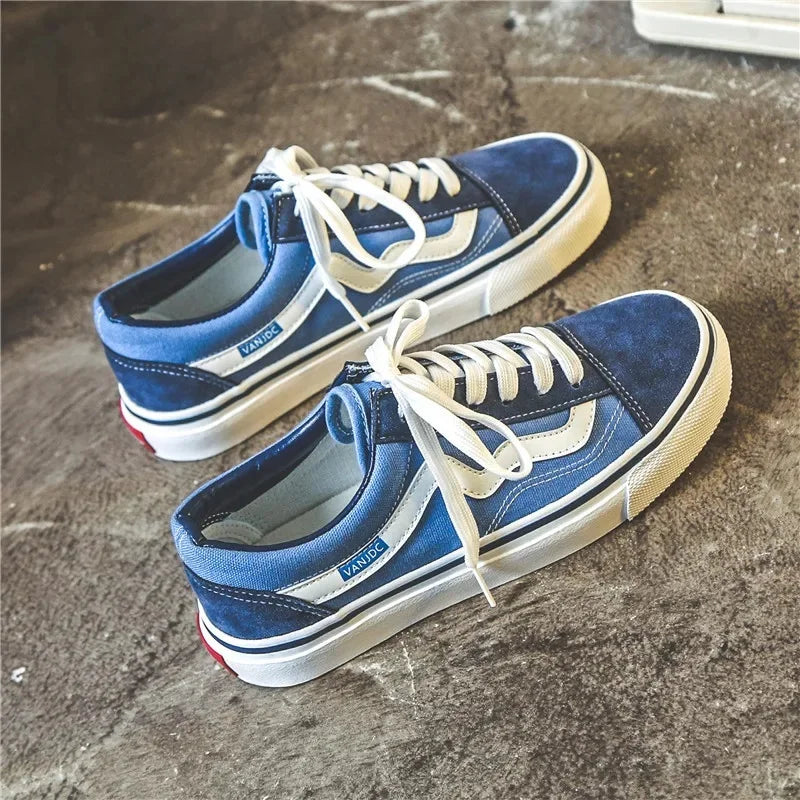 Zapatos de lona a cuadros blancos y negros originales, nuevos de otoño 2024, para mujer, estilo coreano, versátiles, de suela plana.