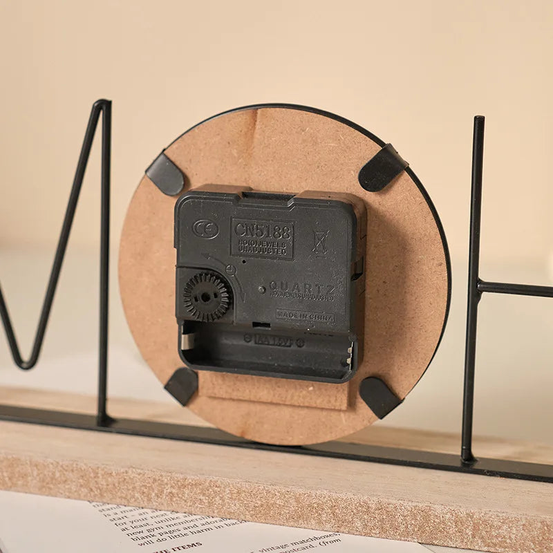 Mueble de TV creativo europeo, decoración para el hogar, sala de estar, dormitorio, entrada, vinoteca, oficina, escritorio, reloj, arreglo