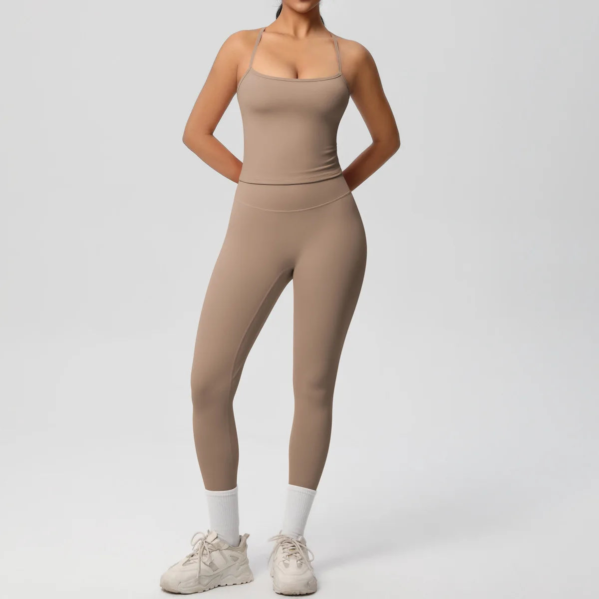 Conjunto de Ropa de Yoga para Mujer, Traje Deportivo, Ropa de Entrenamiento, Chaleco Deportivo sin Mangas, Conjunto de Gimnasio, Mono de Entrenamiento, Ropa Interior Deportiva, Ropa Deportiva