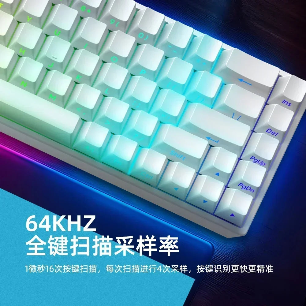 IROK CAROTMAS Mercury 68 8K Teclado mecánico para juegos de deportes electrónicos con interruptor magnético RGB, batería de larga duración, accesorio para juegos personalizado con intercambio en caliente