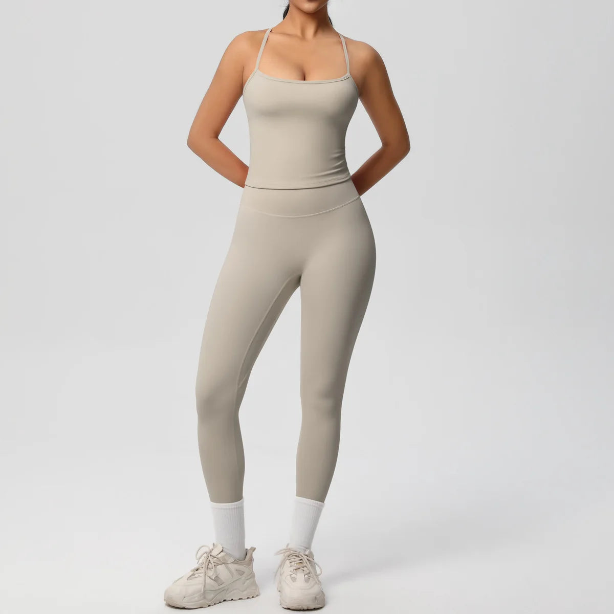 Conjunto de Ropa de Yoga para Mujer, Traje Deportivo, Ropa de Entrenamiento, Chaleco Deportivo sin Mangas, Conjunto de Gimnasio, Mono de Entrenamiento, Ropa Interior Deportiva, Ropa Deportiva