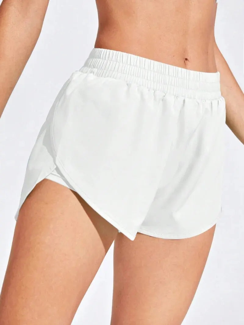 Pantalones cortos de yoga para mujer, mallas elásticas para correr, entrenamiento y gimnasio