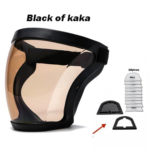 Máscara protectora facial, gafas HD TP, súper protectora, antivaho, protección facial completa, cubierta para la cabeza, reutilizable, protección de seguridad para la cocina, nuevo