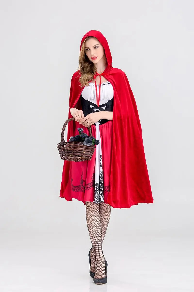 Halloween costume Goth little Red Riding Hood club queen costume cosplay costume stage dress