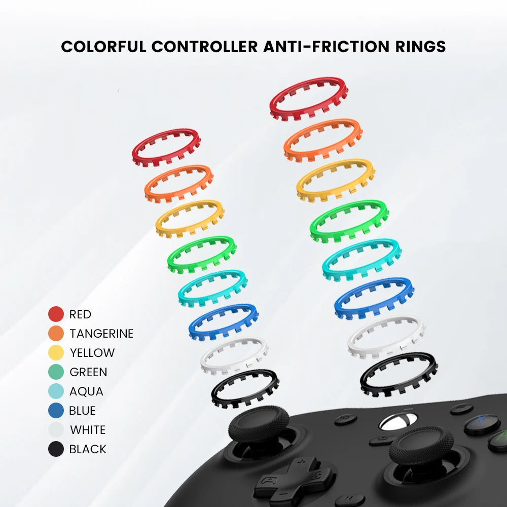 Accesorios para juegos: Carcasa de repuesto Black Desert, cable tipo C, anillo antifricción para GameSir G7 SE, G7 HE y Kaleid Gamepad.