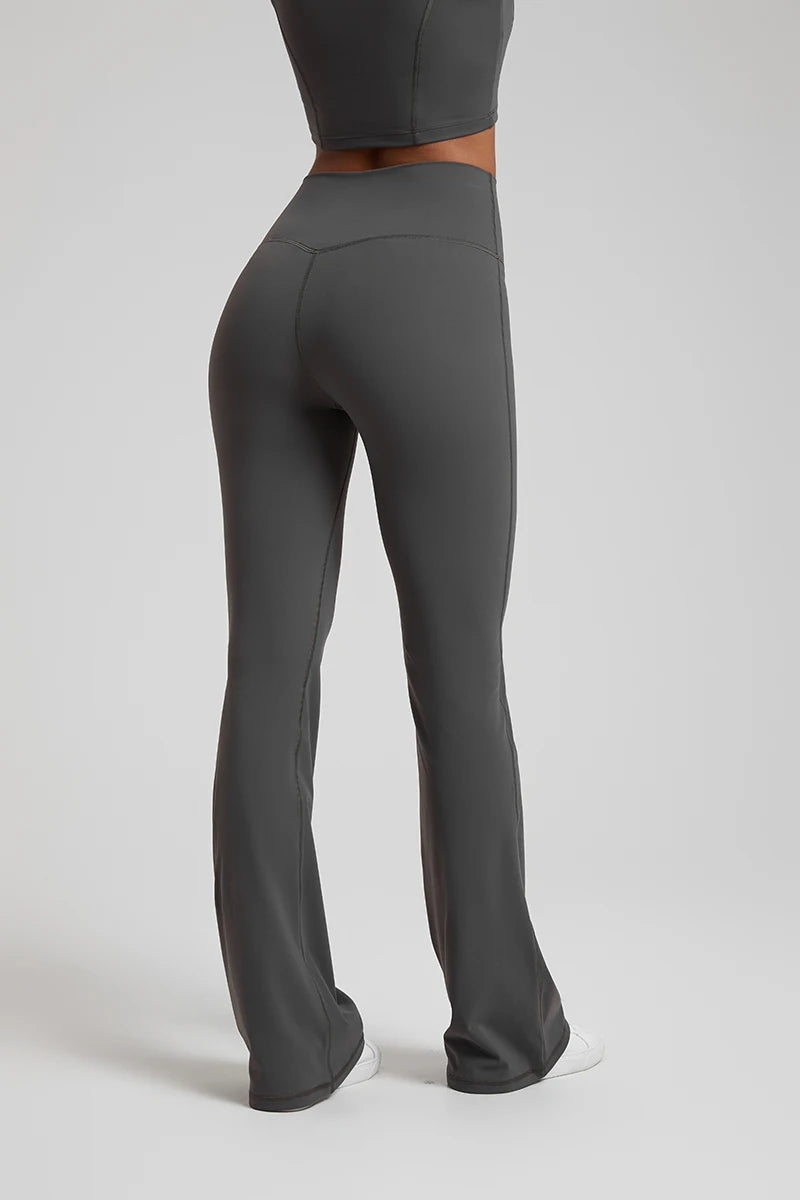 Buttery Soft High Waist Flare Leggings No Front Seam Workout Yoga Flared Pants Full Length Gym Sport Leggings Women Tights