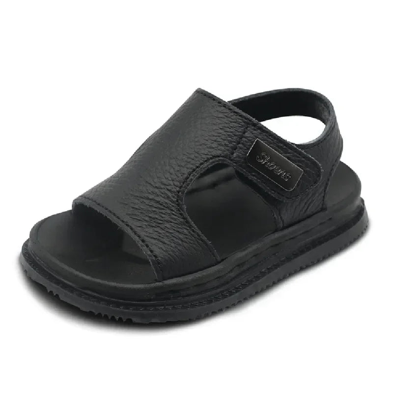Sandalias de moda para niños, nuevas sandalias de verano para niños medianos y pequeños, suela suave, antideslizantes, con punta abierta, para playa.