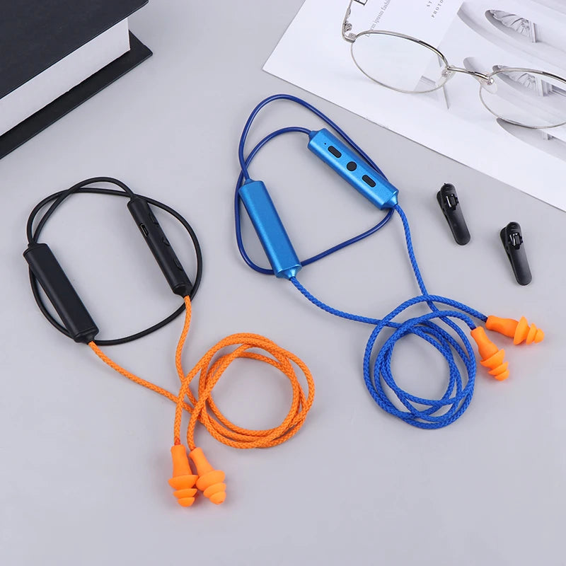 Tapones para los oídos con auriculares Bluetooth para el trabajo, supresión de ruido, protección auditiva, obras de construcción, líneas de producción y lugares ruidosos.