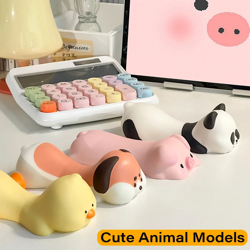 Reposamuñecas con forma de animal para ratón, reposabrazos para ordenador portátil, alfombrilla de ratón de escritorio, reposamuñecas con forma de gato, perro, pato, panda, juguetes