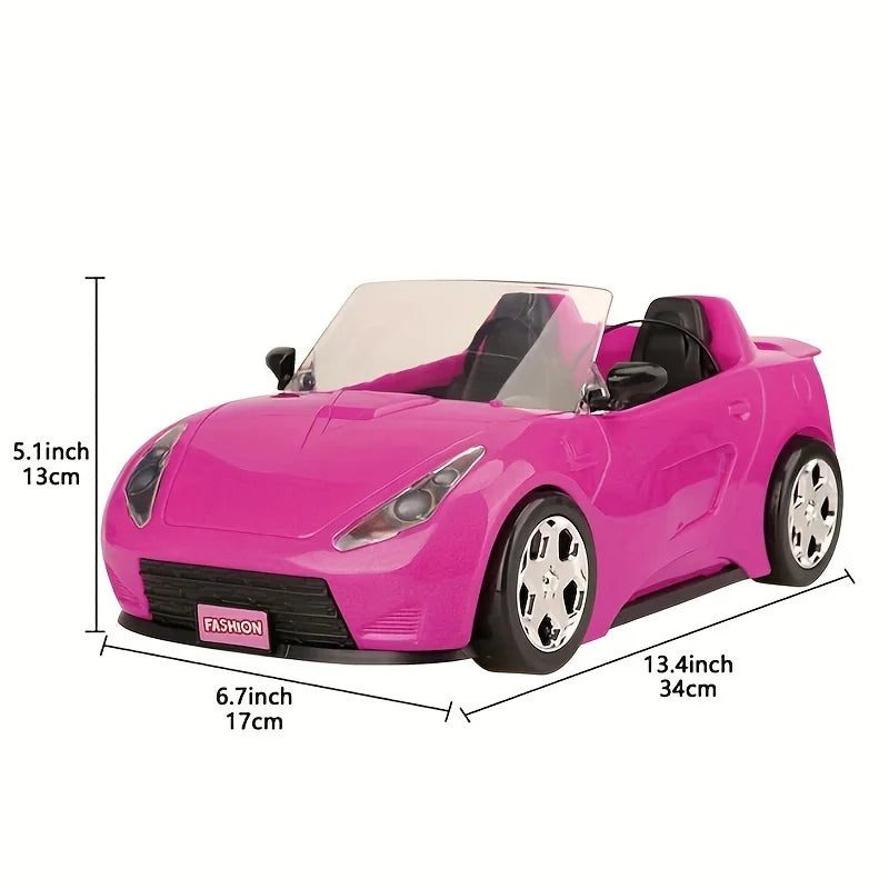 Modelo de coche, juguetes para niños, coche para exteriores, juego para niños, casa de muñecas, accesorios para muñecas de 30 cm, regalo de cumpleaños y Navidad, juguete DIY