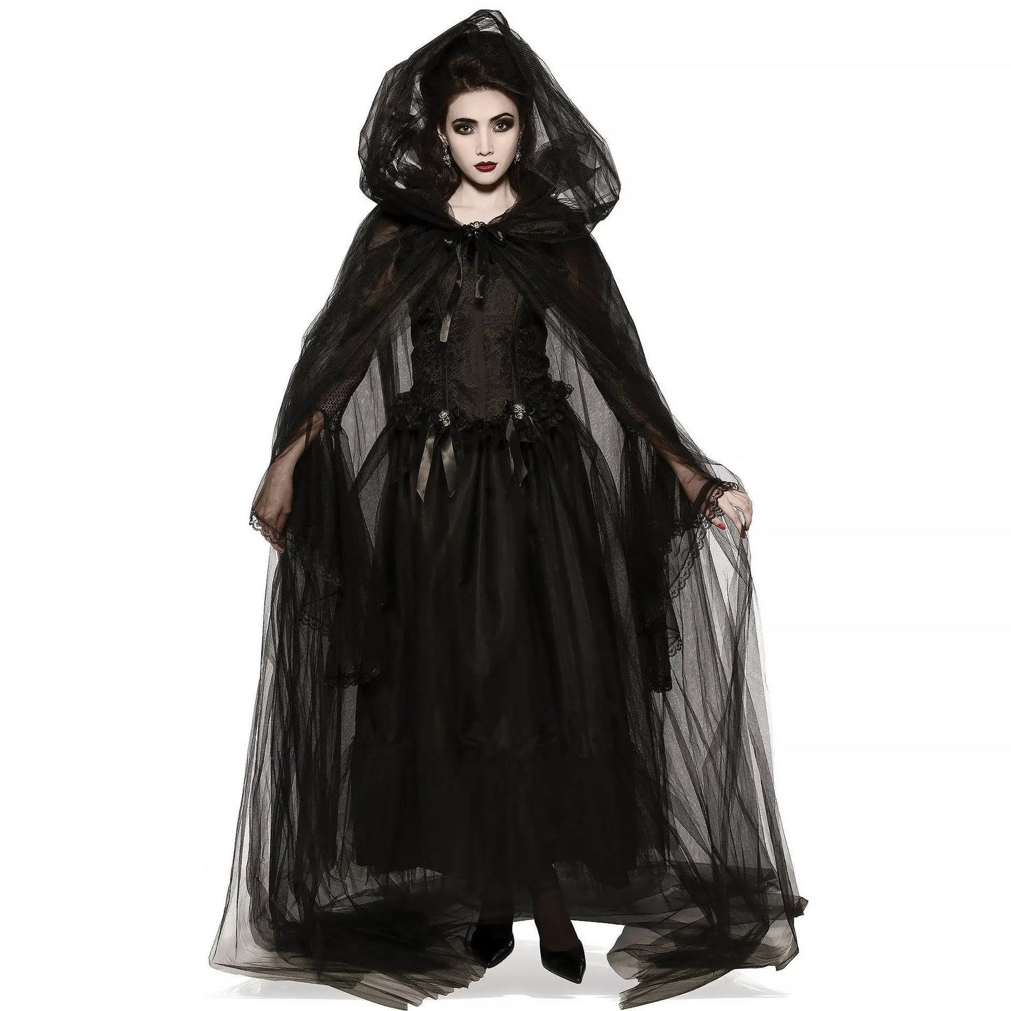 2025 Halloween costume ghost bride witch vampire performance game suit; horror demon costume.