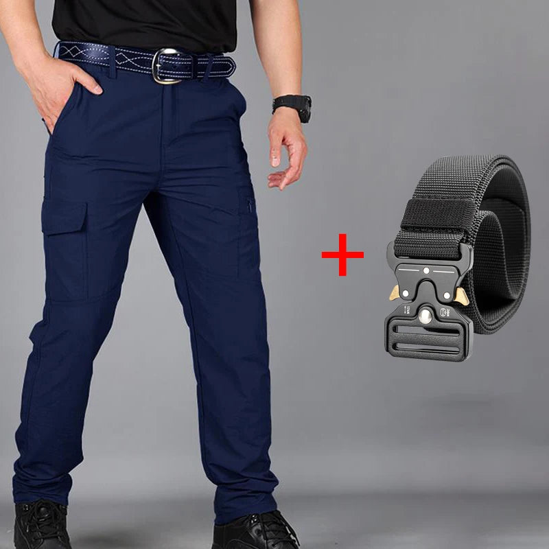Pantalones de carga tácticos impermeables para hombre, pantalón largo militar, informal, transpirable, de secado rápido, para exteriores, nuevo modelo