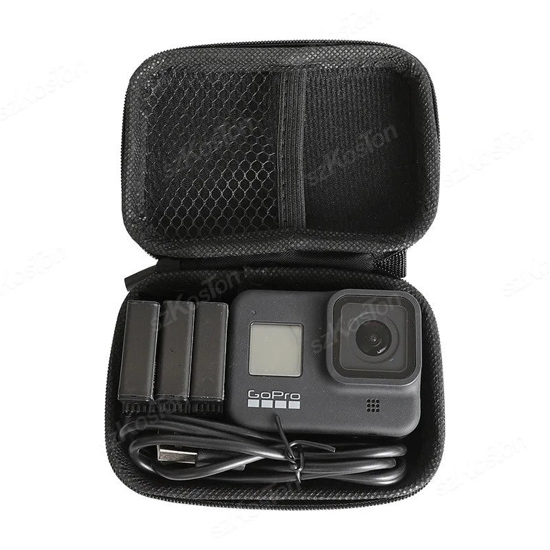 Mini bolsa de almacenamiento para Go Pro Hero 13, 12, 11, 10, 9, 8, 7, 6, SJCAM, AKASO, DJI Osmo Action 5, Pro Action 4, 3, accesorios para cámara