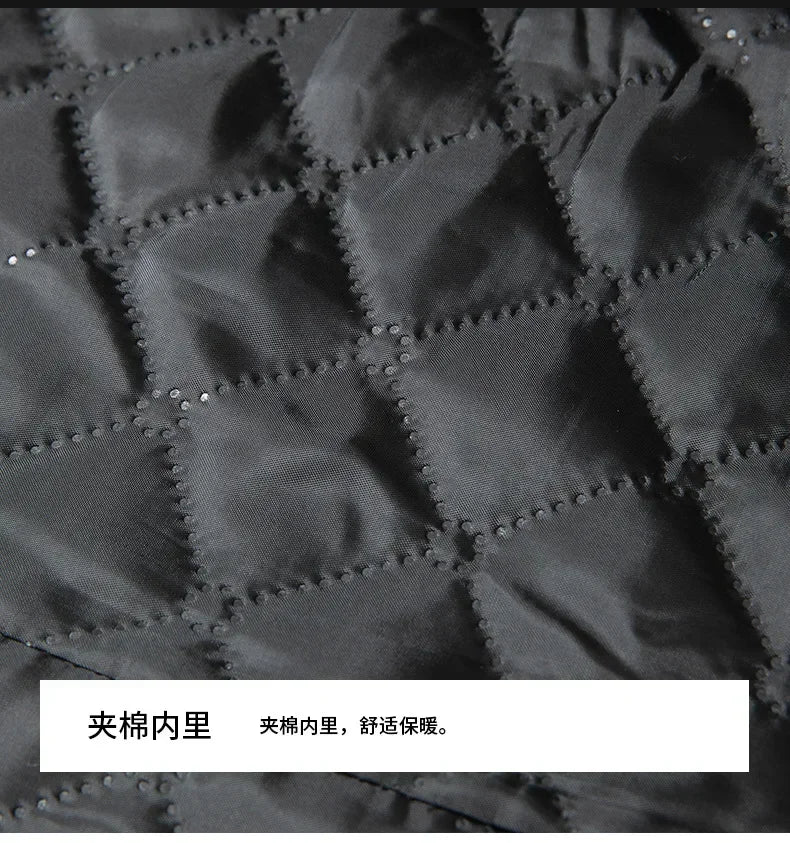 Black Men Wool Long Trench Coat Stylish Single Breasted Quilted Lined Wool Blend Pea Coats Men Winter Cashmere Coat Windbreaker