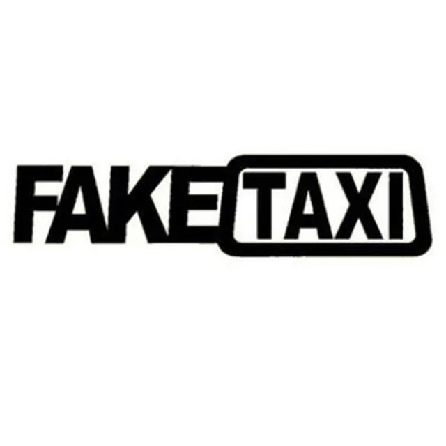 Pegatina divertida de taxi falso para coche, emblema de vinilo autoadhesivo universal para BMW, Ford, Toyota, VW, Honda, Kia, Opel y Kia.